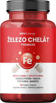 Železo Chelát Premium, 90 kapslí