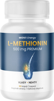 Methionin PREMIUM 500 mg, 90 veganských kapslí