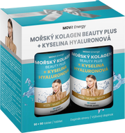 Beauty Dárkový Balíček Mořský Kolagen Beauty Plus + Kyselina hyaluronová, 90+90 tablet
