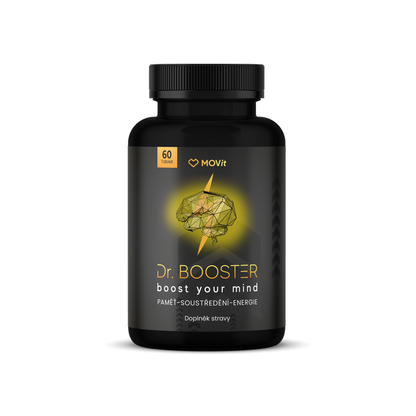 Dr. Booster - paměť, soustředění, energie, 60 veganských tablet
