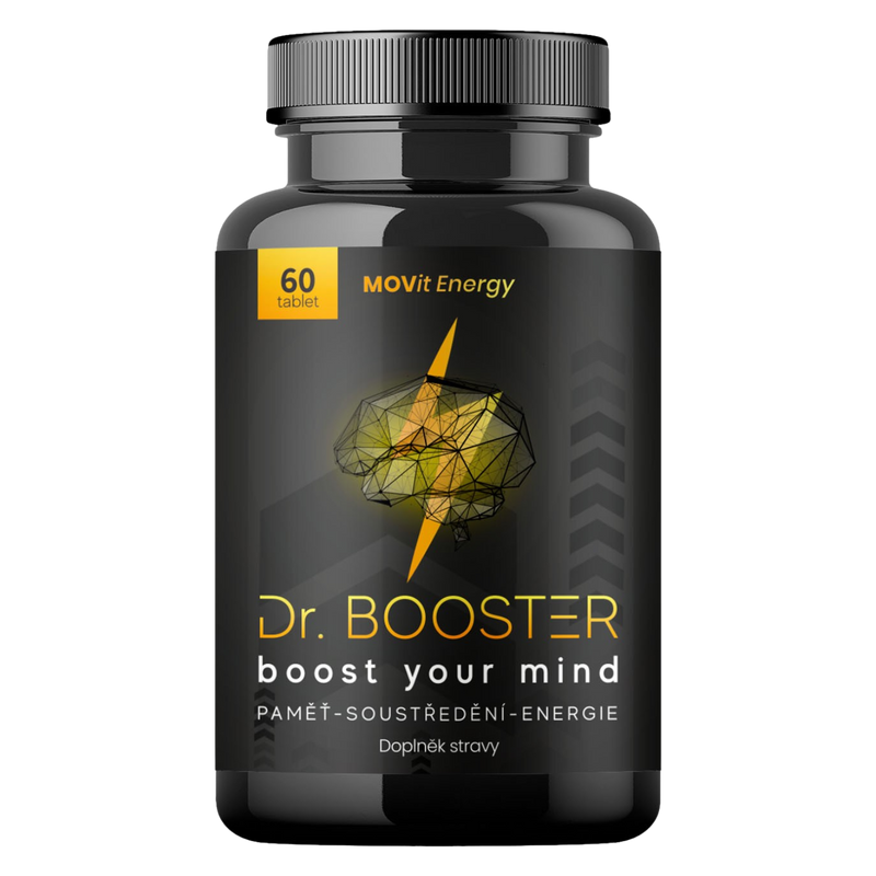 Dr. Booster - paměť, soustředění, energie, 60 veganských tablet