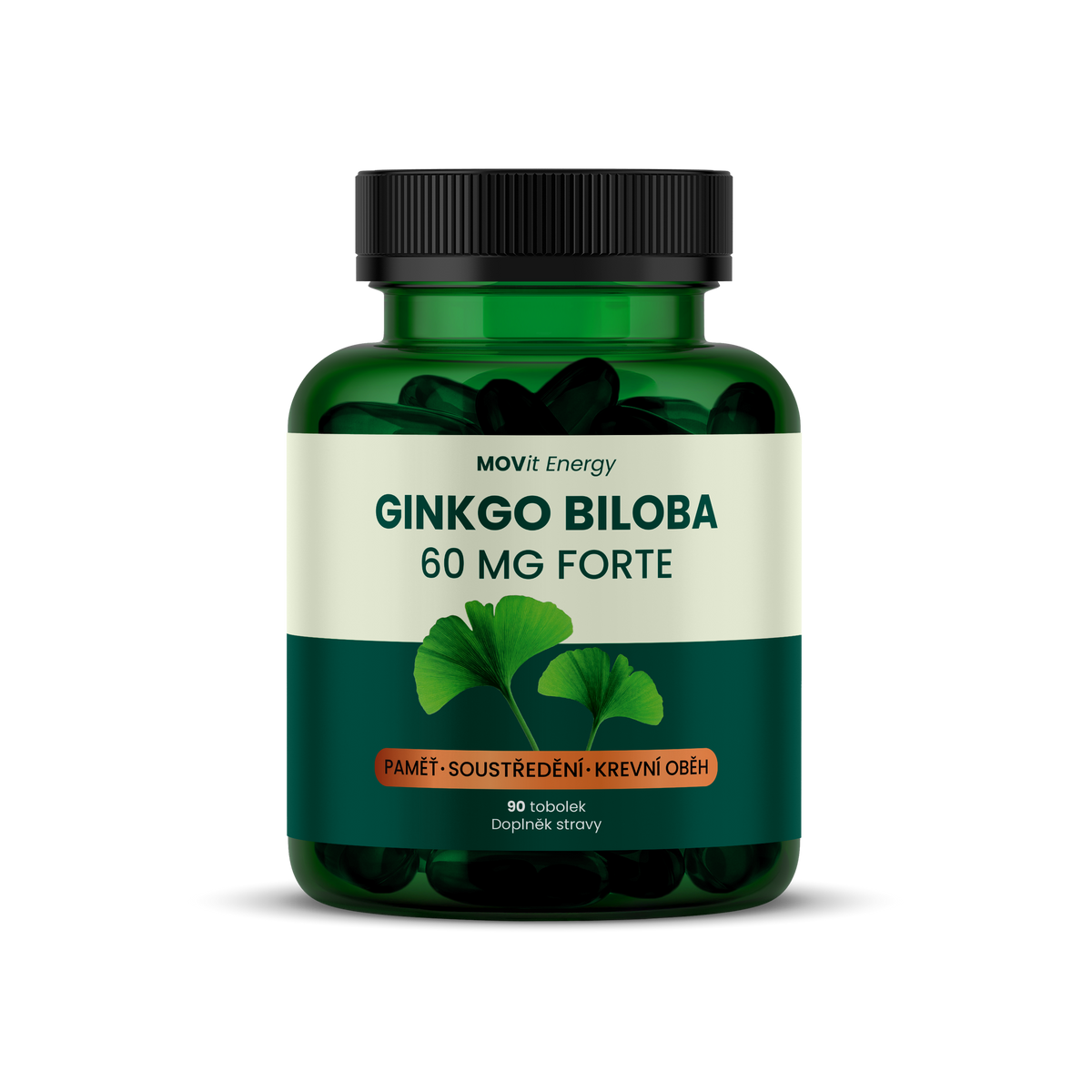 MOVit Energy Ginkgo Biloba 60 mg FORTE, 90 tobolek