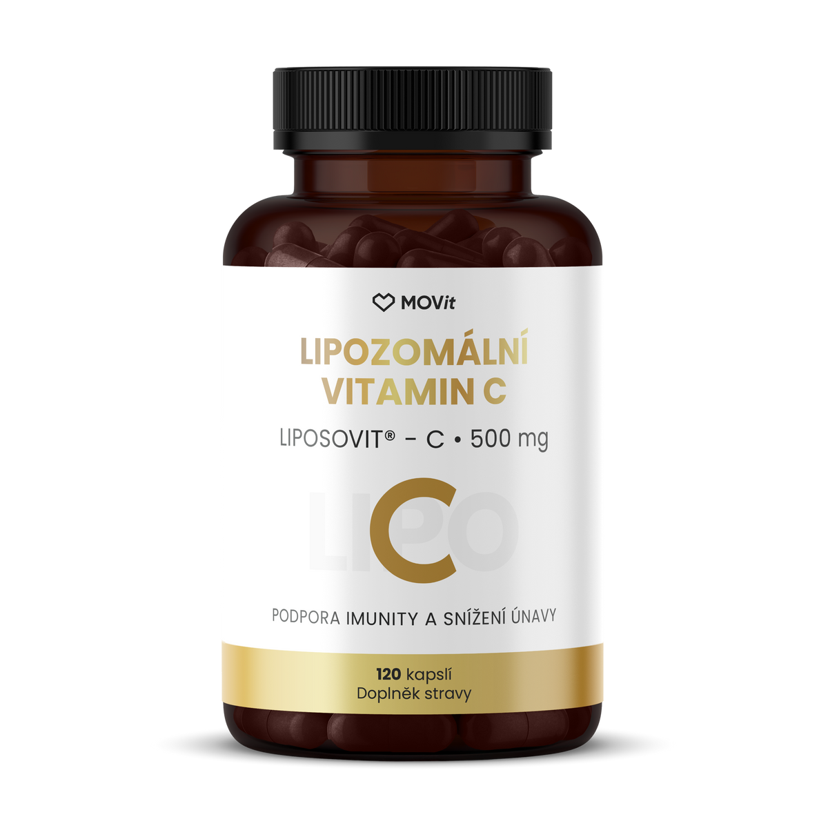 Lipozomální Vitamin C 500 mg, 120 kapslí