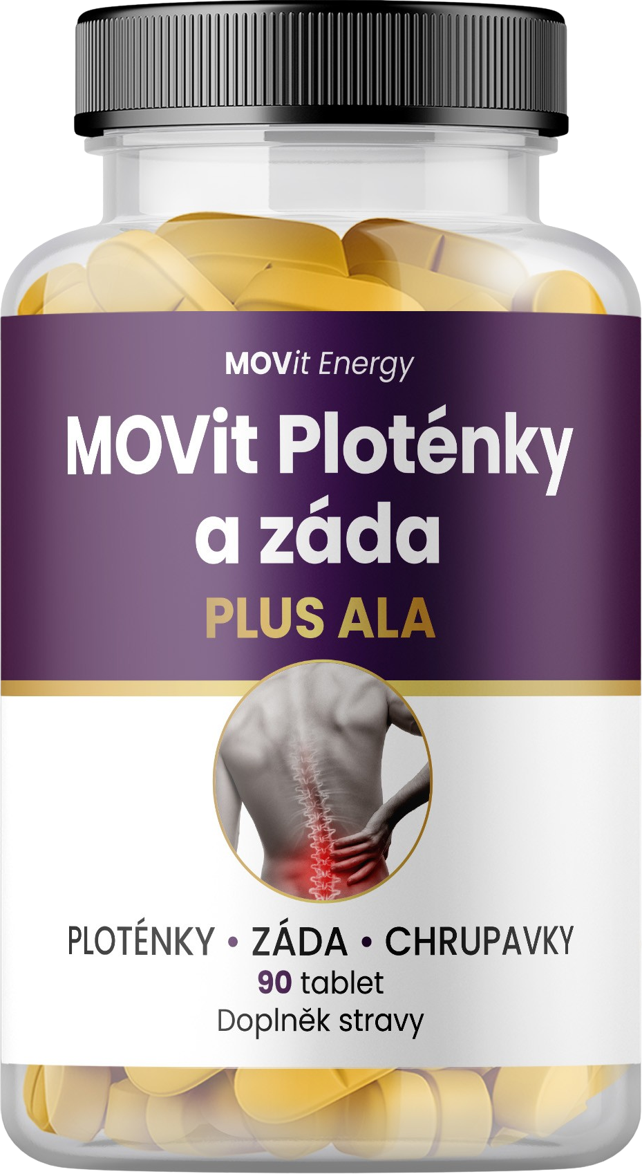 Ploténky a záda PLUS ALA, 90 tablet