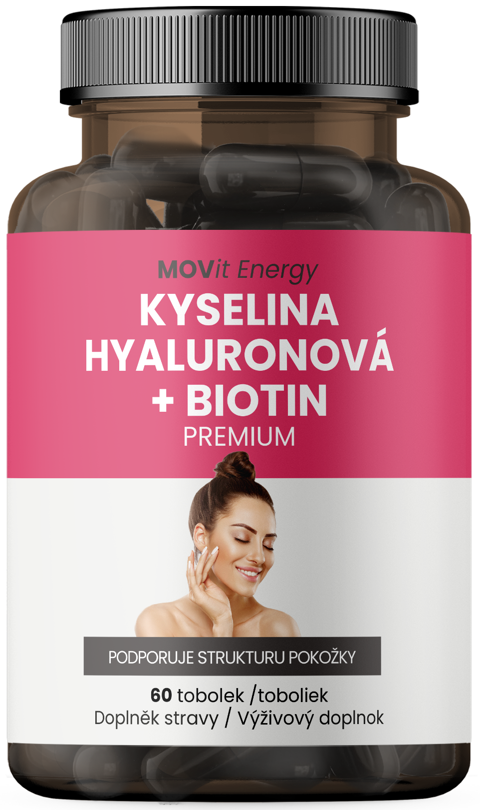 Kyselina hyaluronová + Biotin PREMIUM, 60 tobolek