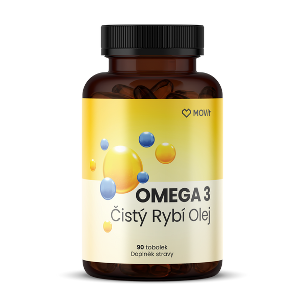 Omega 3 Čistý Rybí Olej, 90 tobolek