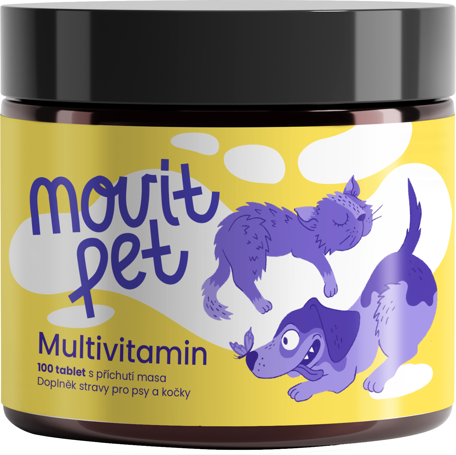 MOVit PET Multivitamin, 100 tablet s příchutí masa