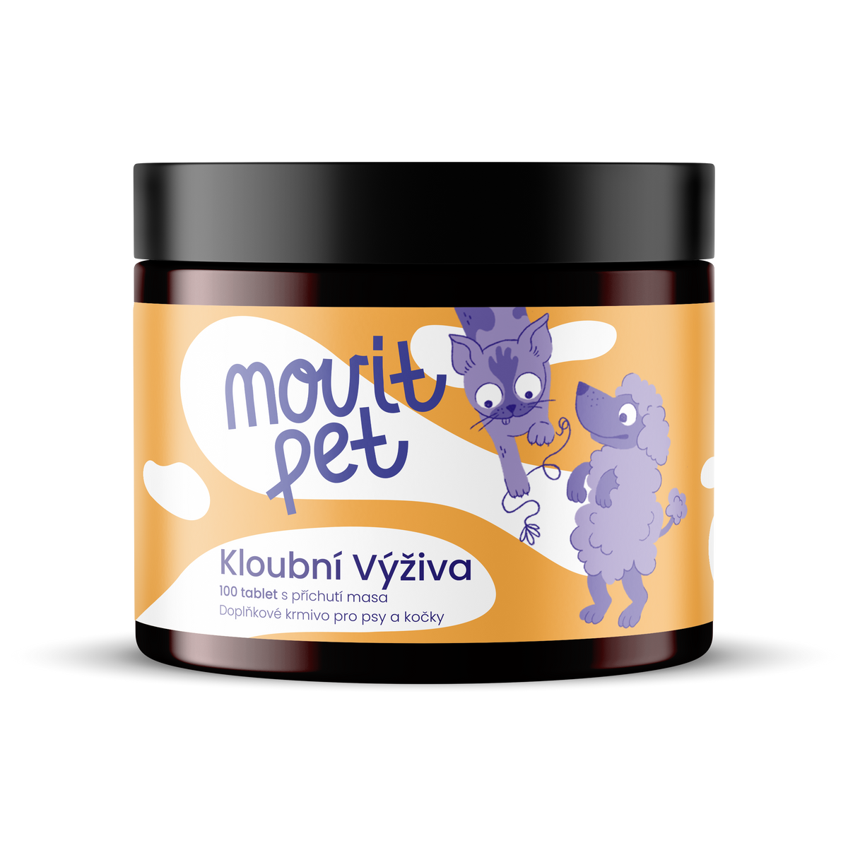 MOVit Energy Kloubní výživa pro psy a kočky, 100 tablet s příchutí masa
