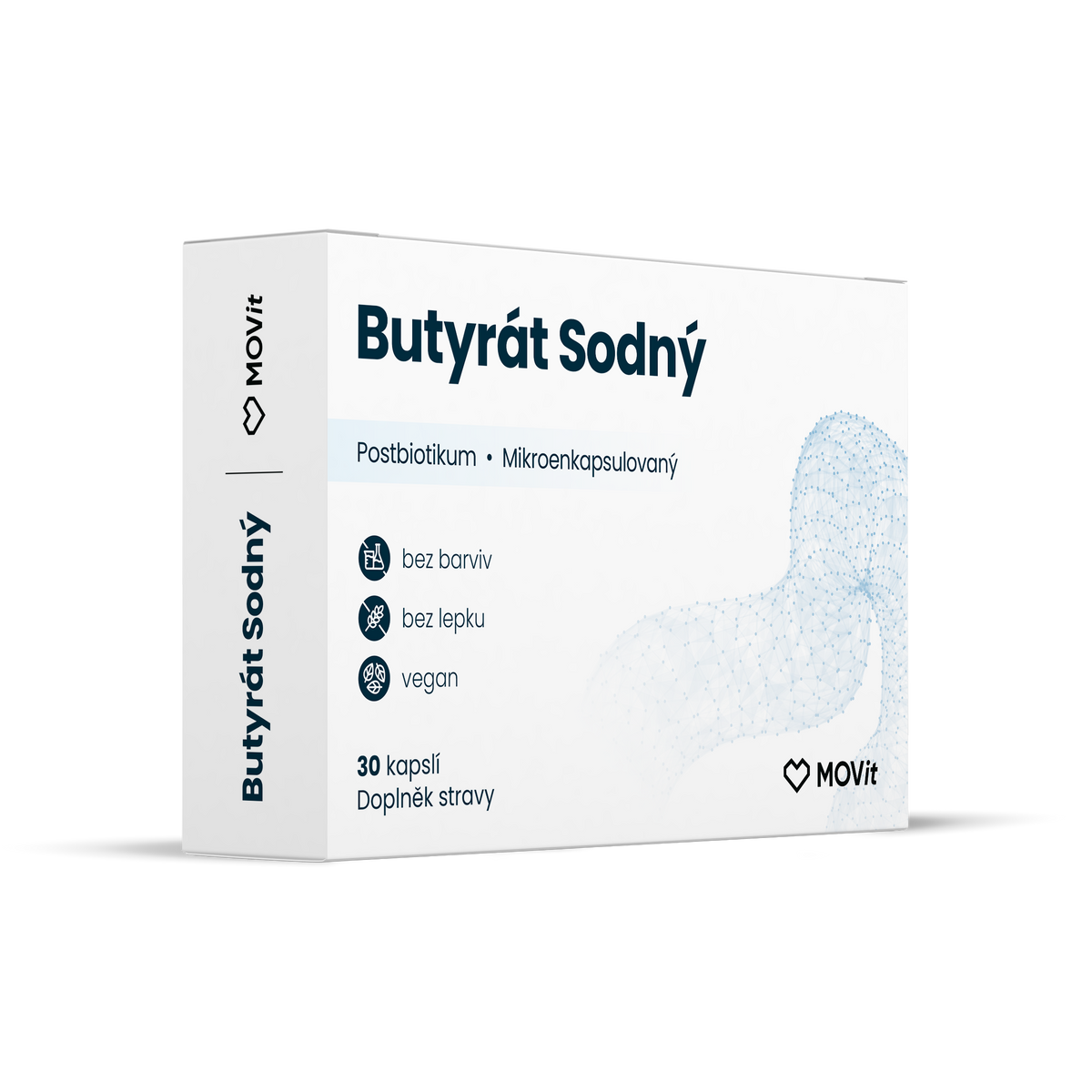 Postbiotikum Butyrát sodný, 30 enterosolventních kapslí