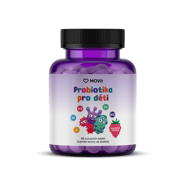Probiotika pro děti s vitamíny, 60 cucavých tablet
