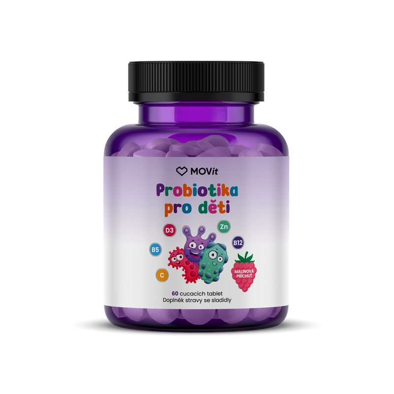Probiotika pro děti s vitamíny, 60 cucavých tablet