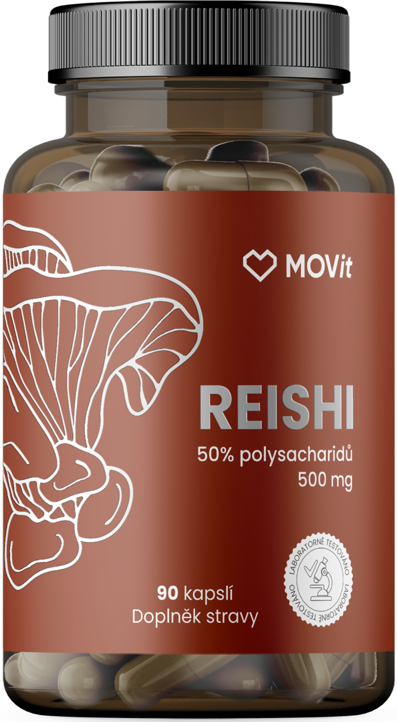 Reishi 50% polysacharidů 500 mg, 90 kapslí
