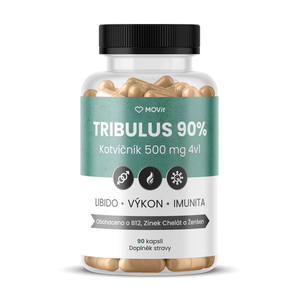 TRIBULUS 90% Kotvičník 500 mg 4v1, 90 kapslí