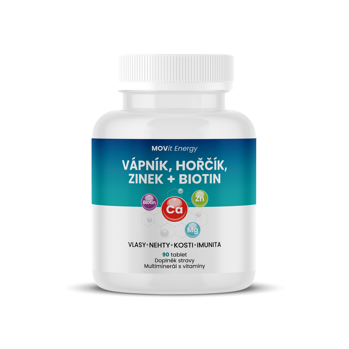 Vápník Hořčík Zinek Biotin, 90 tablet