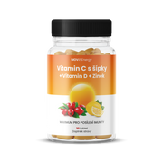 Vitamín C 1200 mg s šípky + Vitamín D + Zinek PREMIUM
