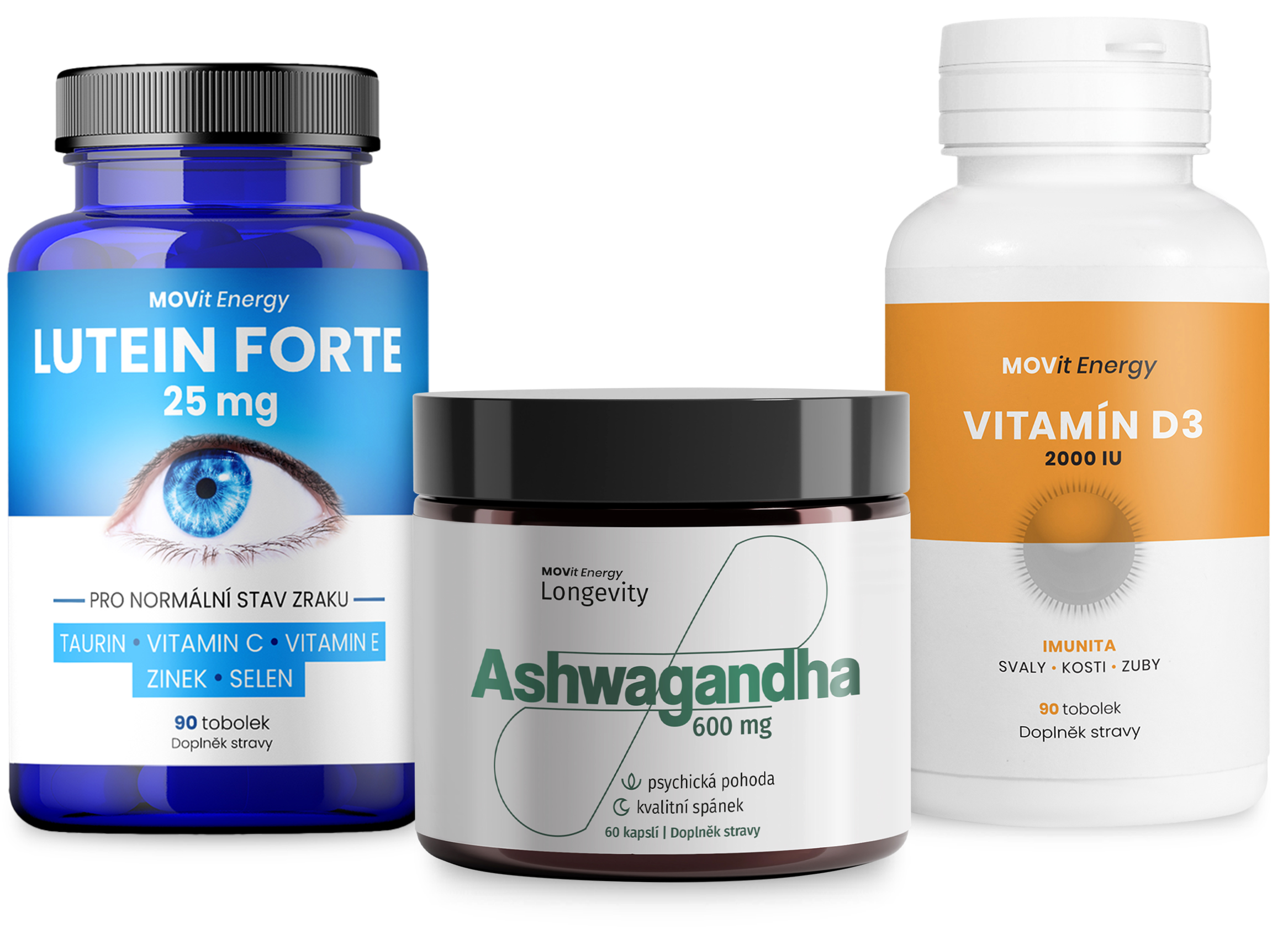 Digitální režim (Lutein, Ashwagandha, Vitamín D3)