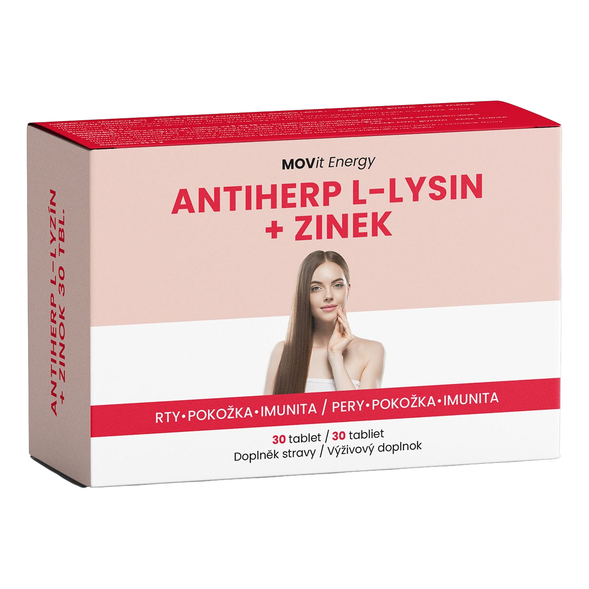 MOVit Energy AntiHerp L-Lysin + Zinek, 30 tablet