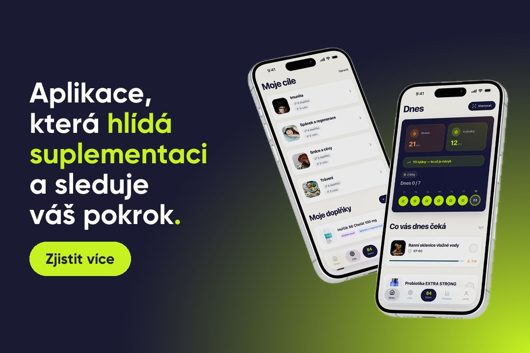 Aplikace MOVit, která hlídá suplementaci a sleduje váš pokrok. Zjistit více