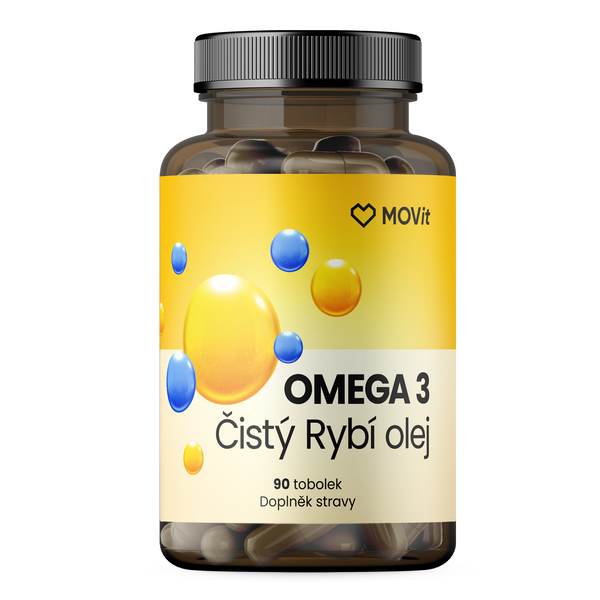Omega 3 Čistý Rybí Olej, 90 tobolek
