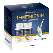 Dárkové balení L-Methionin PREMIUM 500 mg, 90+90 veganských kapslí