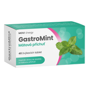 GastroMint Mátová příchuť, 40 žvýkacích tablet