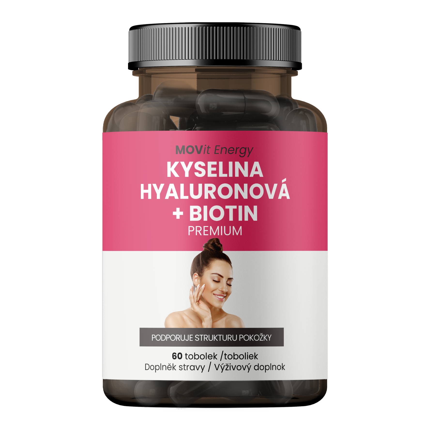 Kyselina hyaluronová + Biotin PREMIUM, 60 tobolek