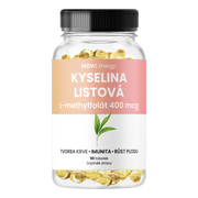 Kyselina Listová L-methylfolát 400 mcg, 90 tobolek