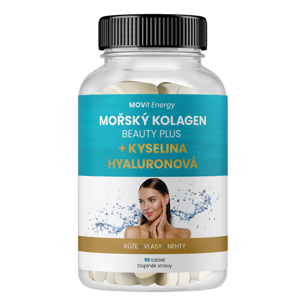 Mořský Kolagen Beauty Plus + Kyselina hyaluronová, 90 tablet