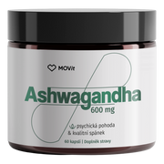 MOVit Longevity Ashwagandha 600 mg, 5% withanolidů, 60 kapslí
