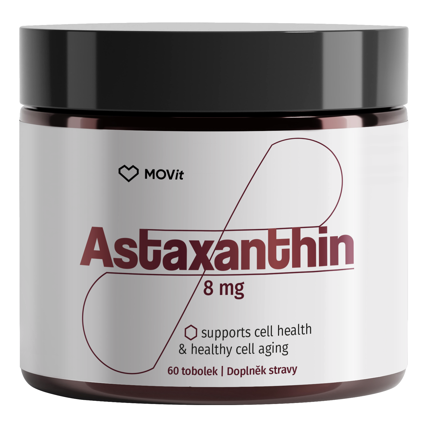 MOVit Longevity Astaxanthin 8 mg, 60 tobolek