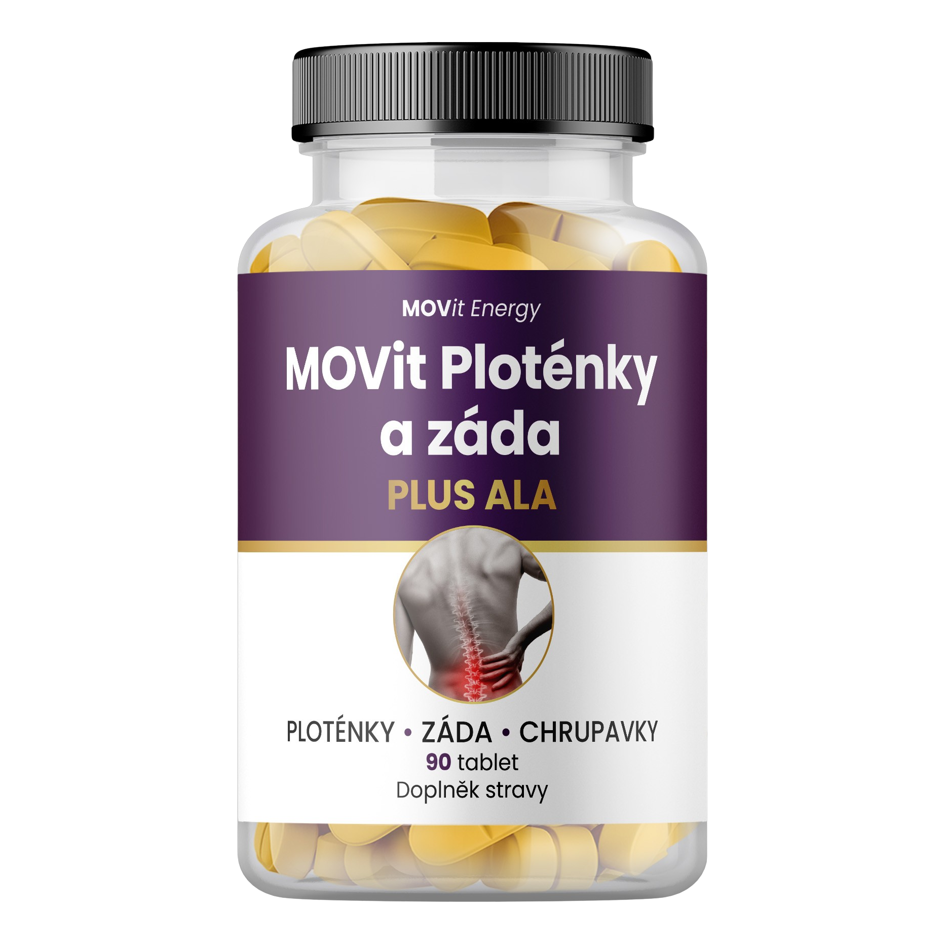 Ploténky a záda PLUS ALA, 90 tablet