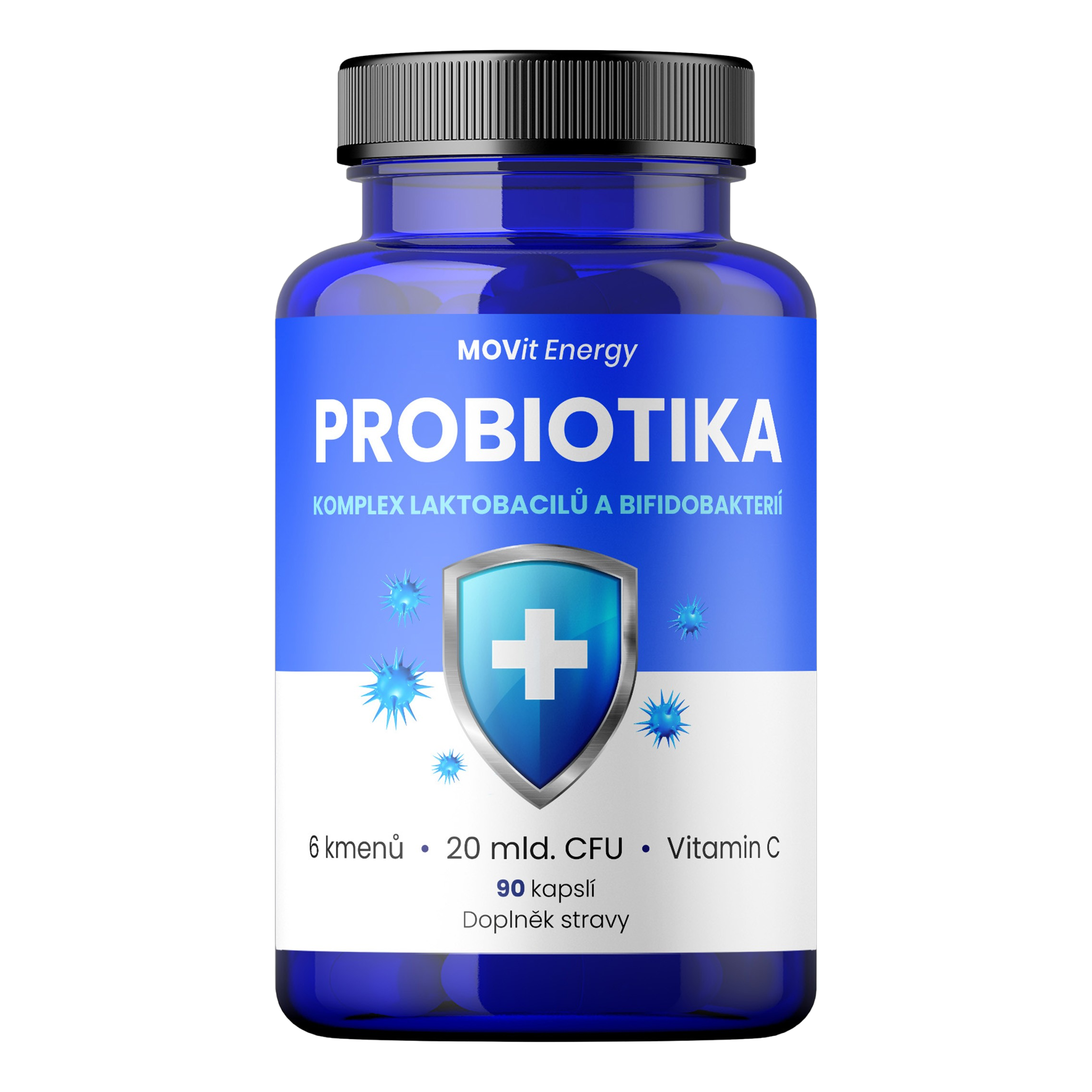 Probiotika, komplex laktobacilů a bifidobakterií, 90 veganských kapslí