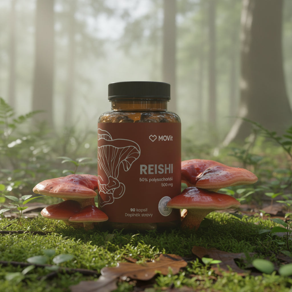 Reishi 50% polysacharidů 500 mg, 90 kapslí