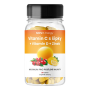 Vitamín C 1200 mg s šípky + Vitamín D + Zinek PREMIUM, 30 tablet