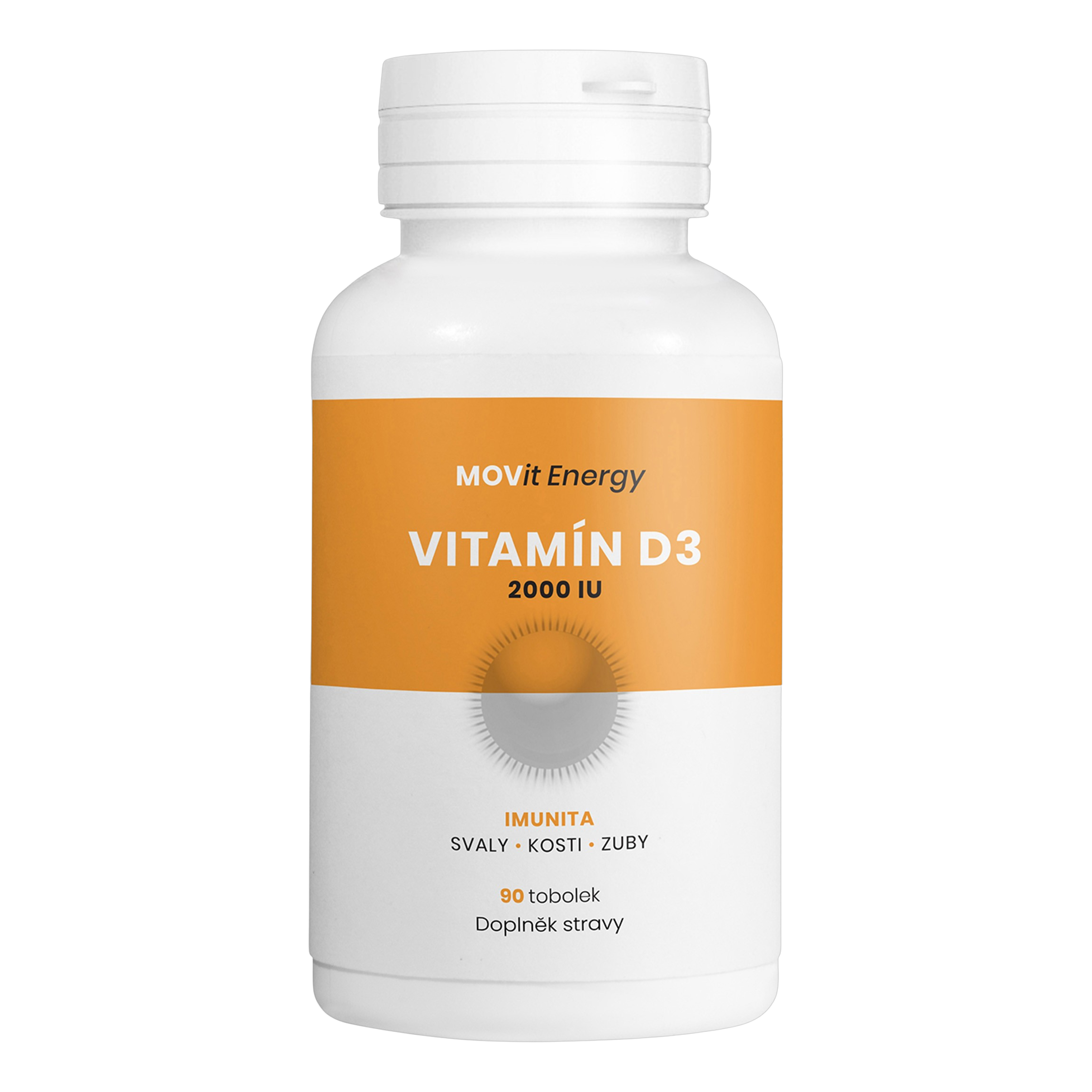 Vitamín D3 2000 I.U. 50 mcg, 90 tobolek