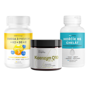 Ženy 60+ (Koenzym Q10, Omega 3+D3+K2, Hořčík)