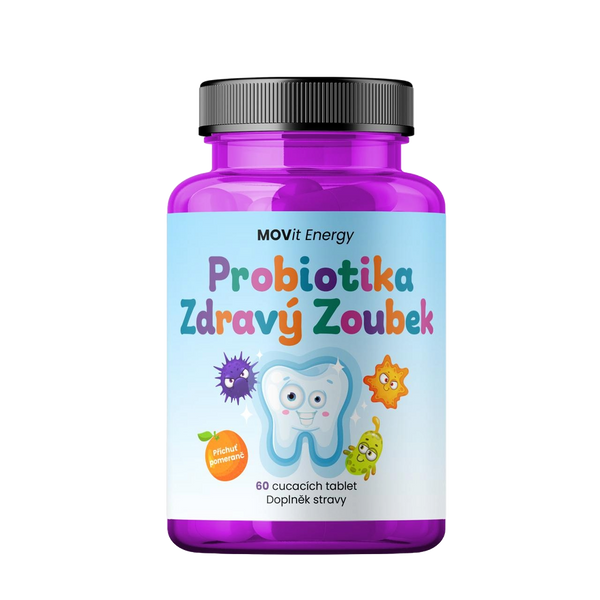 Probiotika pro děti ZDRAVÝ ZOUBEK, 60 cucavých tablet